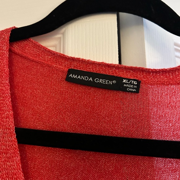 Like new red cardigan woman’s XL - Picture 2 of 2